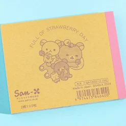 Korilakkuma Full of Strawberry Day Memo Pad - Picnic