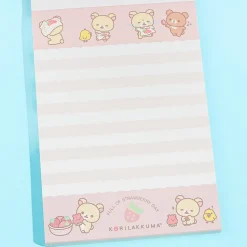 Korilakkuma Full of Strawberry Day Memo Pad - Eating