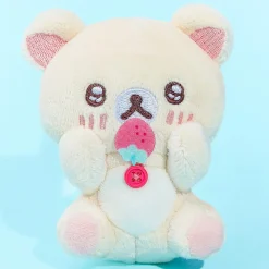 Korilakkuma Full of Strawberry Day Plushie - Sparkly Eyes / Mini