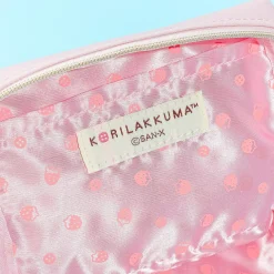 Korilakkuma Full of Strawberry Day Faux Leather Pouch