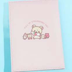 Korilakkuma Full of Strawberry Day Medication Notebook Case