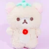Korilakkuma Full of Strawberry Day Plushie Coin Purse - White Strawberry
