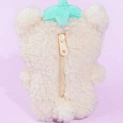 Korilakkuma Full of Strawberry Day Plushie Coin Purse - White Strawberry