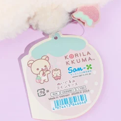 Korilakkuma Full of Strawberry Day Plushie Coin Purse - White Strawberry
