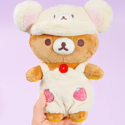 Korilakkuma Full of Strawberry Day Plushie - Rilakkuma / Medium