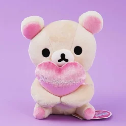 Korilakkuma Heart Sitting Plushie Phone Holder