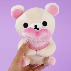 Korilakkuma Heart Sitting Plushie Phone Holder