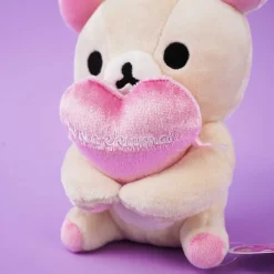 Korilakkuma Heart Sitting Plushie Phone Holder