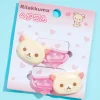 Korilakkuma Pastel Pink Heart Hair Tie Set - 2 pcs