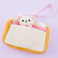 Korilakkuma Strawberry Jam Sandwich Plushie Pouch