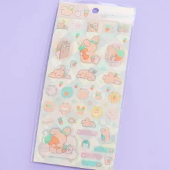 Kumausa and Tomopu Translucent Stickers
