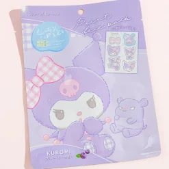 Kuromi & Baku Die-Cut Point Face Pack - Peach