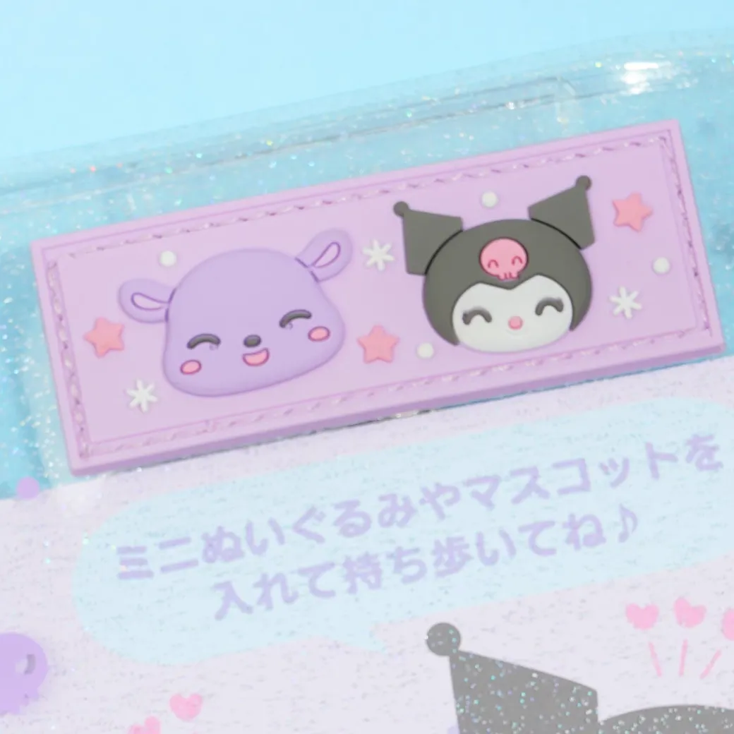 Kuromi & Baku Glittery Clear Pouch