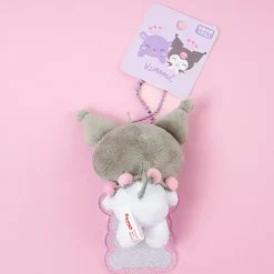 Kuromi & Baku Plush Charm With Acrylic Badge