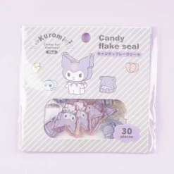 Kuromi & Baku Skull Love Candy Flake Seal Pack
