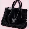 Kuromi Frilly Velvet Tote Bag
