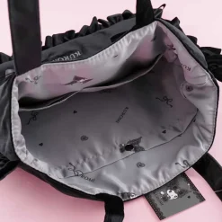 Kuromi Frilly Velvet Tote Bag