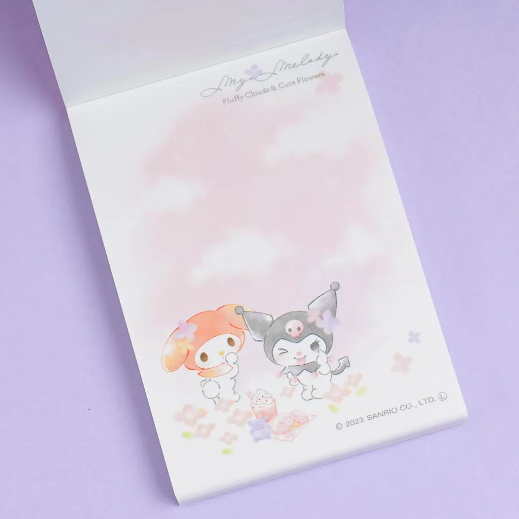 Kuromi & My Melody Fluffy Clouds Mini Memo Pad