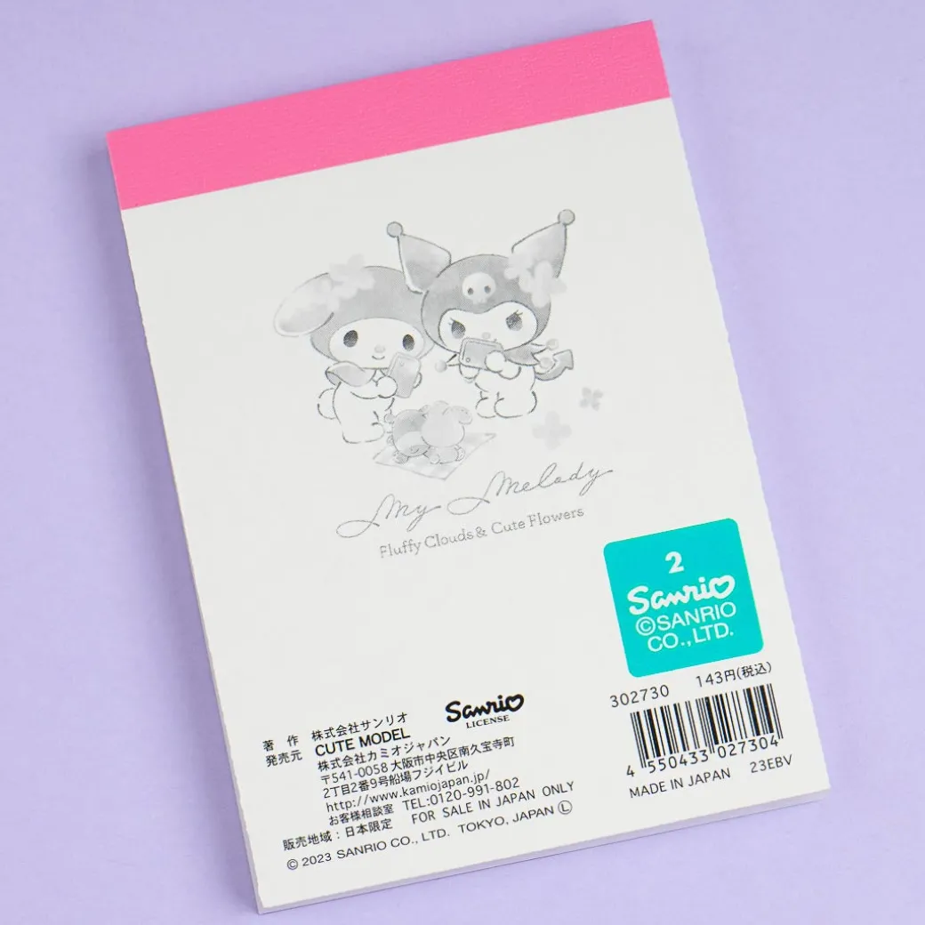 Kuromi & My Melody Fluffy Clouds Mini Memo Pad