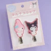 Kuromi & My Melody Glittery Multi Purpose Metal Clip Set