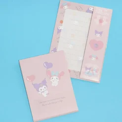 Kuromi & My Melody Heart Balloons Mini Letter Set