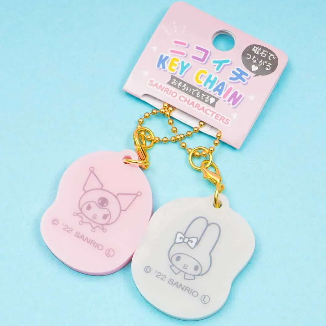 Kuromi & My Melody Nikoichi Keychain