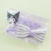 Kuromi & Ribbon Hair Clip Set
