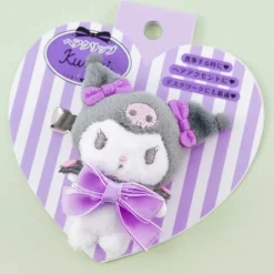 Kuromi & Ribbon Plushie Hair Clip