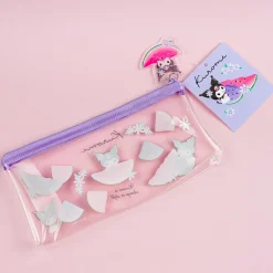 Kuromi & Watermelon Flat Clear Pen Case