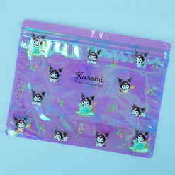 Kuromi Aurora Holographic Zip Bag Set - 5 Pcs