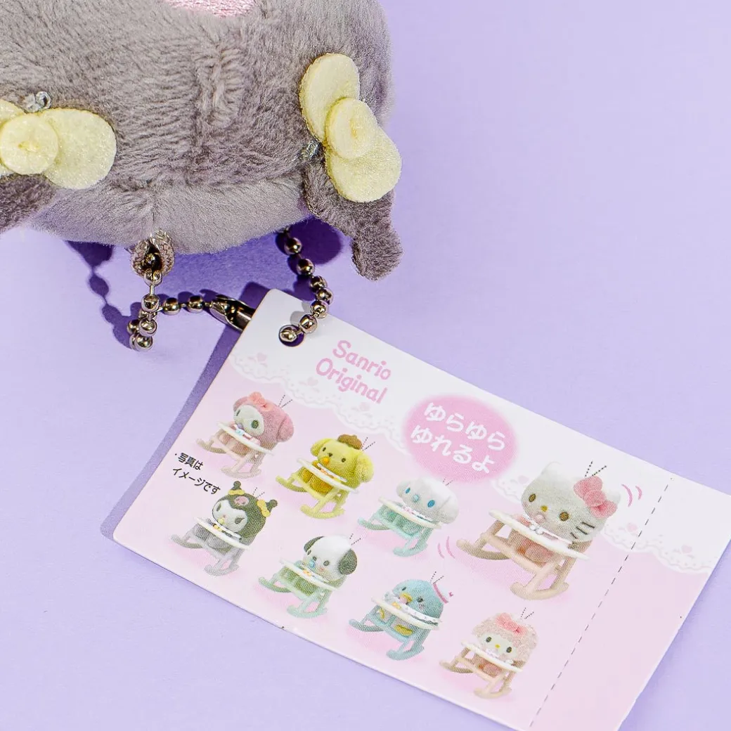 Kuromi Baby Plushie Charm With Rocking Chair