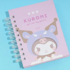 Kuromi Baku Die-Cut Mini Spiral Notebook