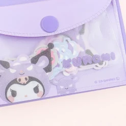 Kuromi Baku Sticker Flakes With Pouch