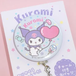 Kuromi Balloon Badge With Charm