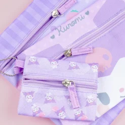 Kuromi Balloon Heart Flat Pouch Set - 3 pcs