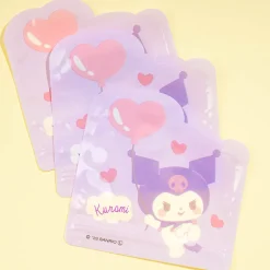 Kuromi Balloon Heart Zip Bag Set - 3 pcs