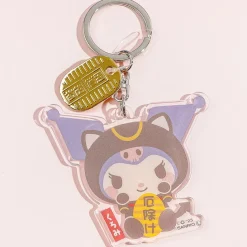 Kuromi Beckoning Cat Keychain