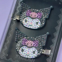 Kuromi Bejeweled Hair Clip Set - 2 pcs