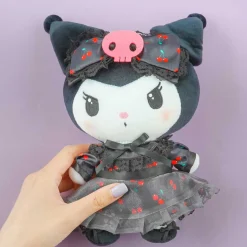 Kuromi Black Cherry Dress Plushie - Mini