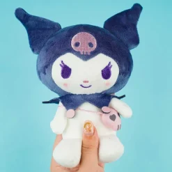 Kuromi Blushing Nostalgic Sitting Plushie - Medium