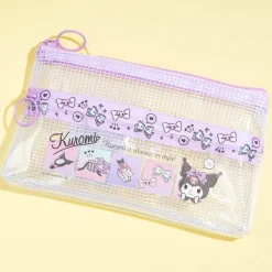 Kuromi Bows Double Zipper Pouch
