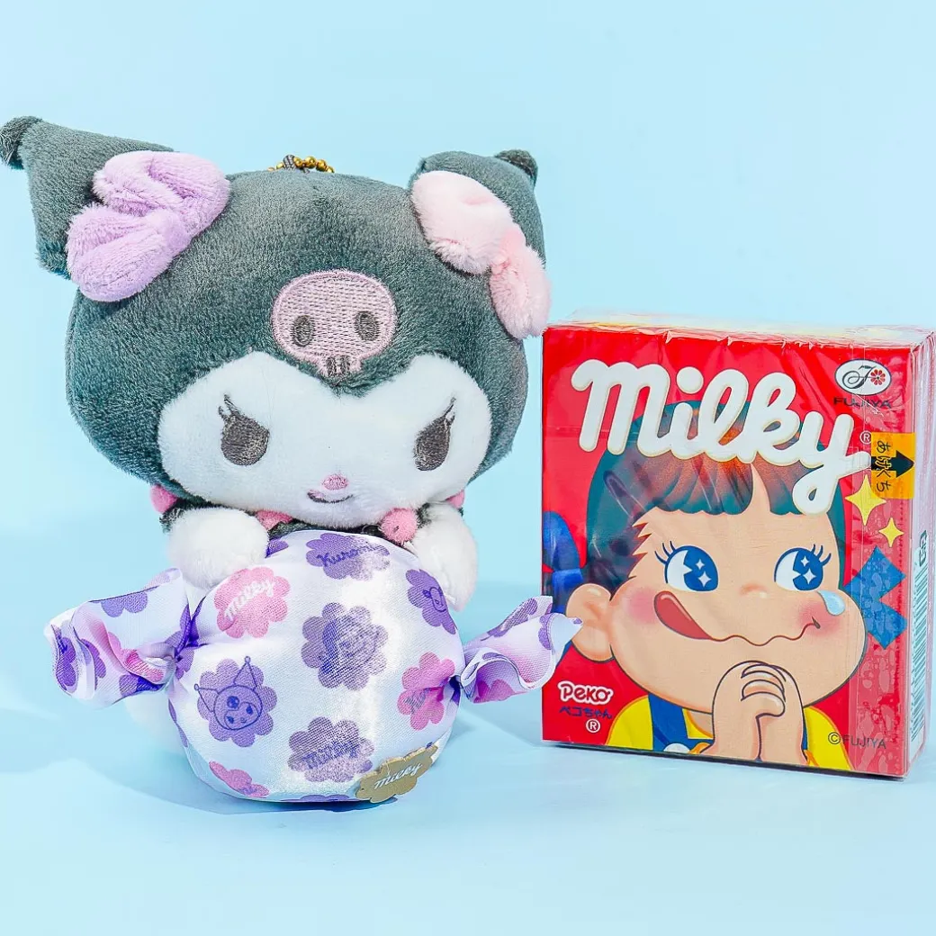 Kuromi Candy Plush Charm & Milky Candy Set