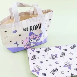 Kuromi Canvas Tote Bag With Insulated Pouch