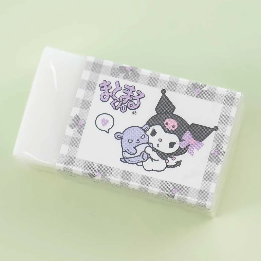 Kuromi Checkered Ribbons Eraser