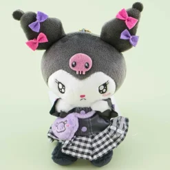 Kuromi Checkered Skirt Lolita Plushie - Medium
