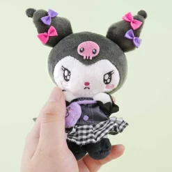 Kuromi Checkered Skirt Lolita Plushie - Medium