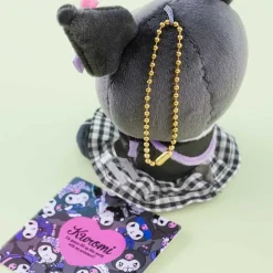 Kuromi Checkered Skirt Lolita Plushie - Medium