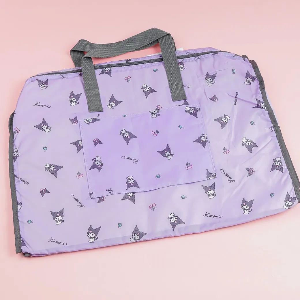 Kuromi Cherry & Skull Foldable Boston Bag