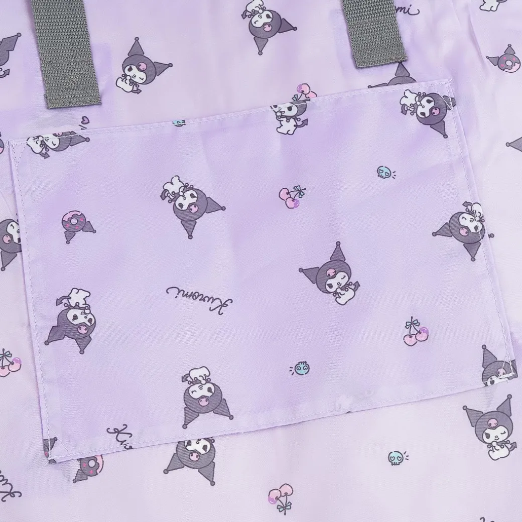 Kuromi Cherry & Skull Foldable Boston Bag