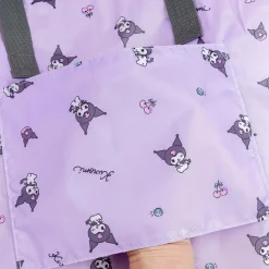 Kuromi Cherry & Skull Foldable Boston Bag